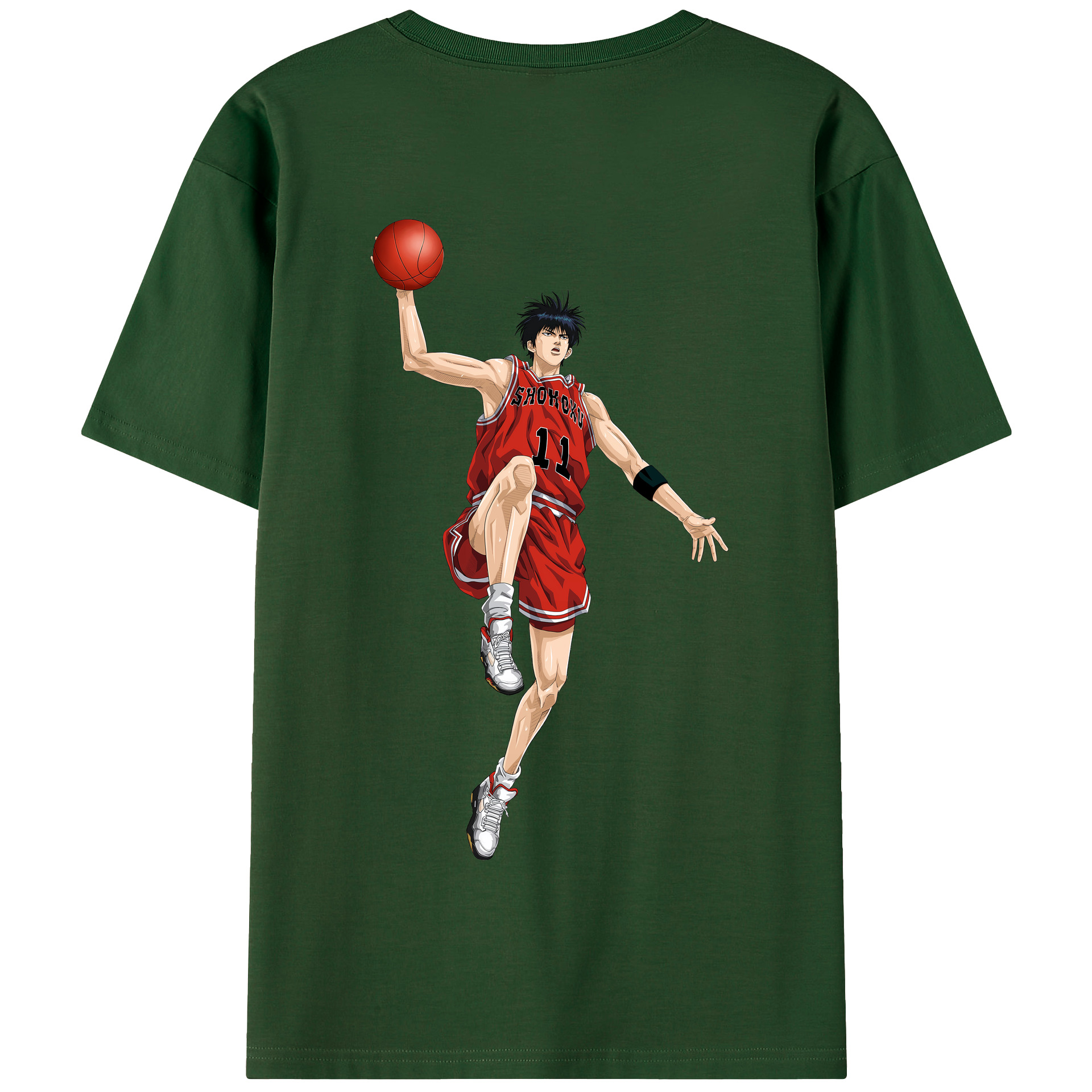 SLAM DUNK／スラムダンク 綿100％半袖Tシャツ（背面プリント）